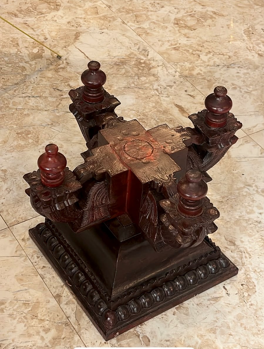 Ithazhvi- pillar base for coffee table